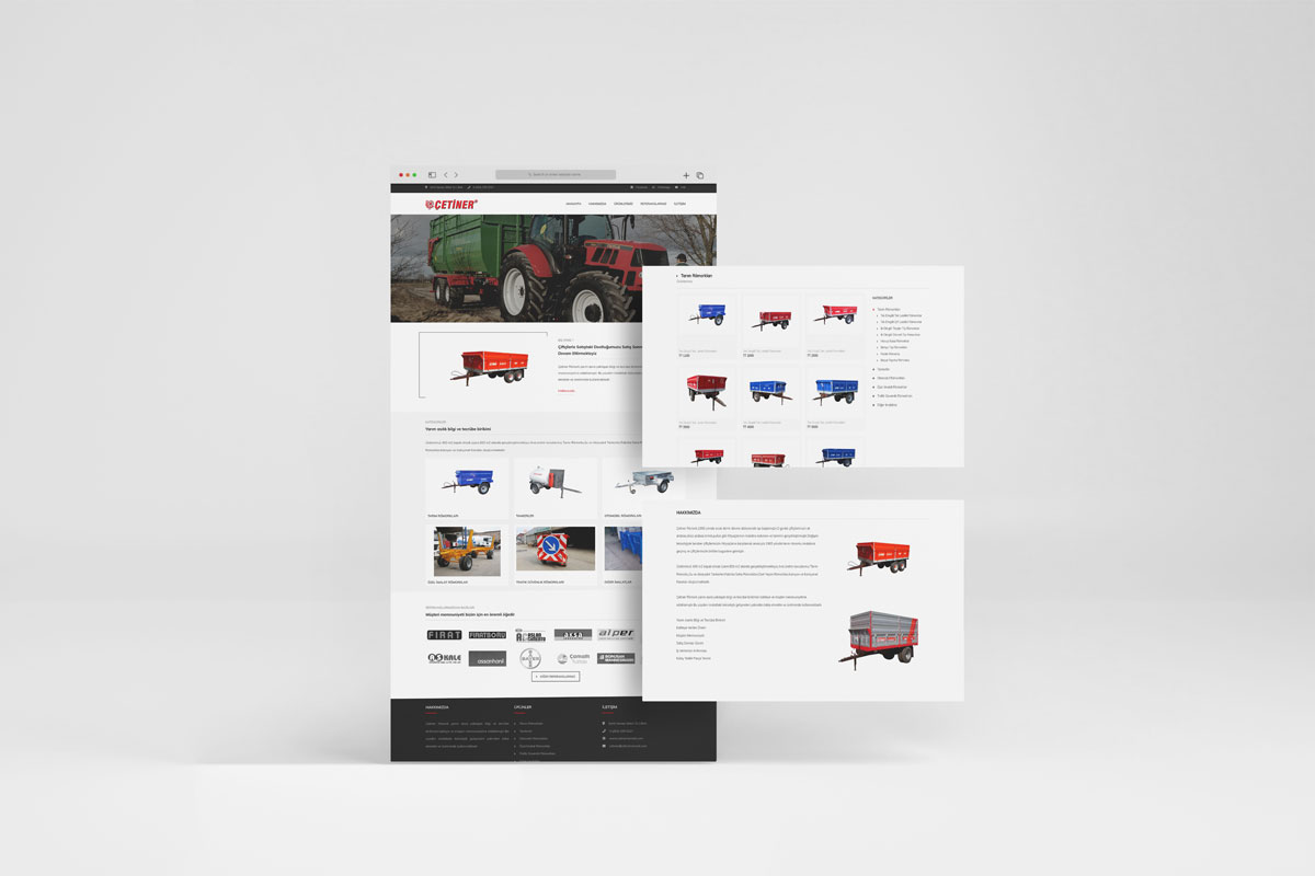 Çetiner Römork Özgün Web Tasarımı